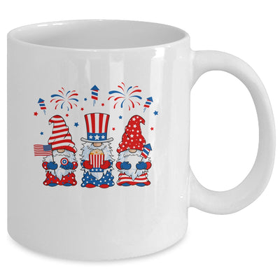 Three Gnomes Celebrating Independence Day 4th Of July Mug Coffee Mug | Teecentury.com