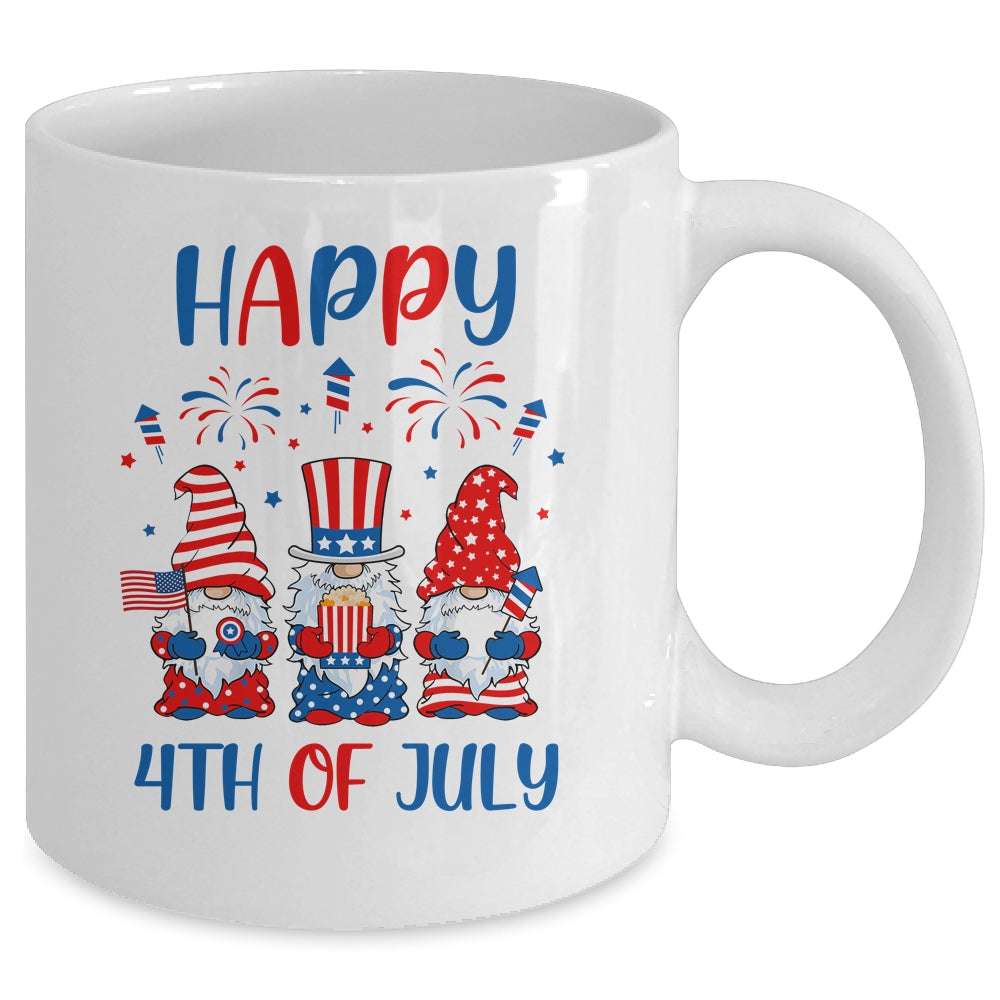 Three Gnomes Celebrating Independence Day USA 4th Of July Mug Coffee Mug | Teecentury.com