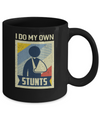Vintage Retro I Do My Own Stunts Broken Arm Mug Coffee Mug | Teecentury.com