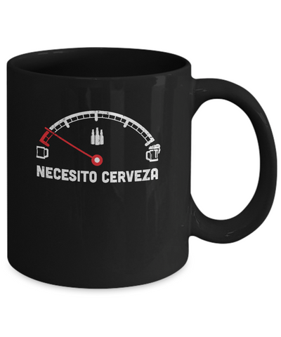 Funny Saying Cars Necesito Cerveza I Need Beer Mug Coffee Mug | Teecentury.com