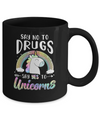 Red Ribbon Week Say No To Drugs Say Yes To Unicorns Gift Mug Coffee Mug | Teecentury.com