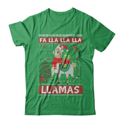 Fa Lla Lla Llama Christmas Singing Cute Ugly Sweater T-Shirt & Sweatshirt | Teecentury.com