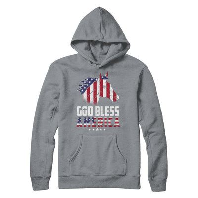 God Bless America Horse American Flag 4Th Of July T-Shirt & Hoodie | Teecentury.com