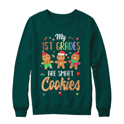Teacher My 1st Graders Are Smart Cookies Christmas T-Shirt & Sweatshirt | Teecentury.com