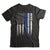 Police Thin Blue Line Husband Daddy Hero Fathers Day Gift T-Shirt & Hoodie | Teecentury.com