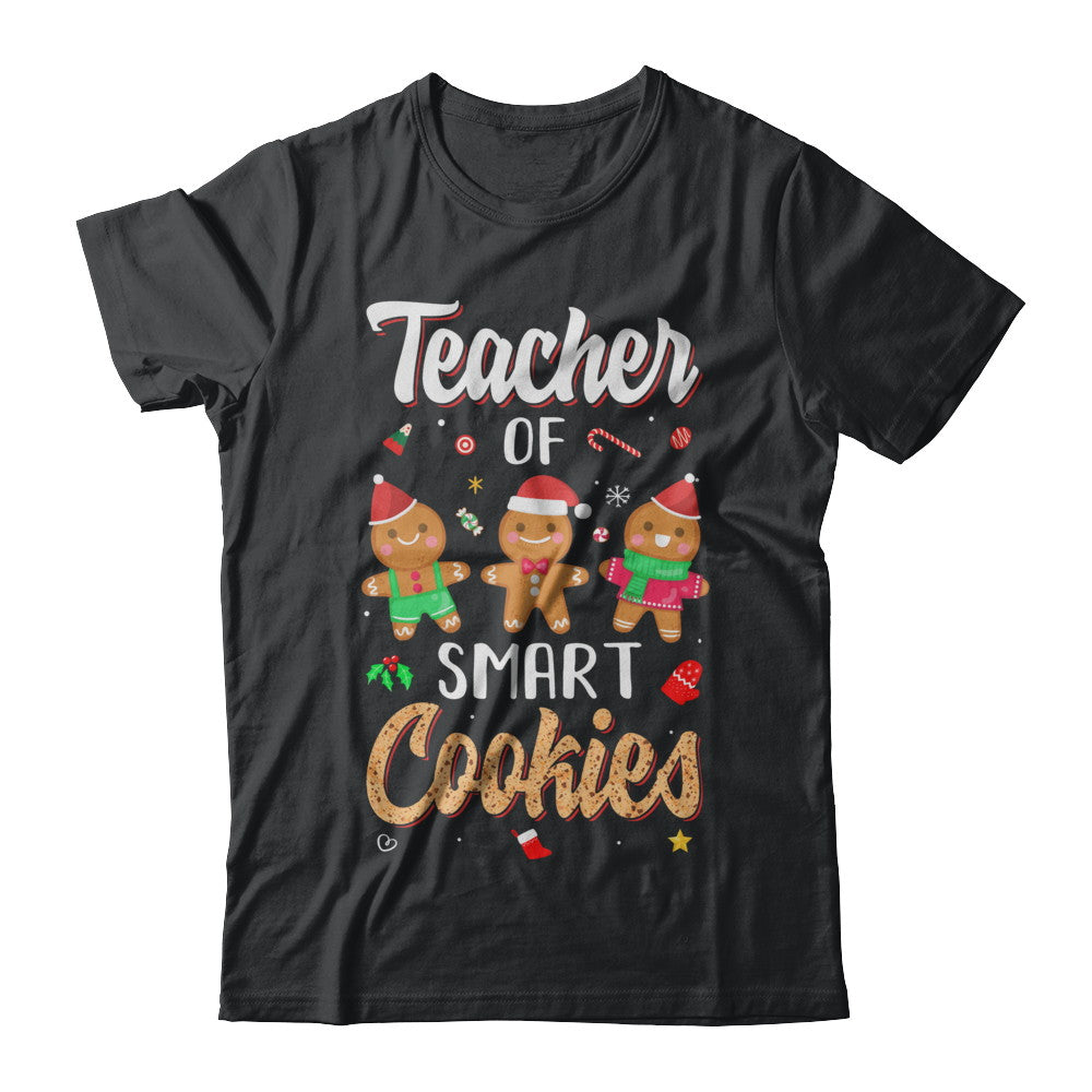 Cute Teacher Of Smart Cookies Merry Xmas Christmas T-Shirt & Sweatshirt | Teecentury.com