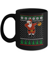 Dabbing Santa Basketball Ugly Sweater Christmas Mug Coffee Mug | Teecentury.com