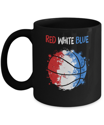 4Th Of July Red White Blue Basketball Lovers Patriotic Mug Coffee Mug | Teecentury.com