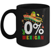 0% Mexican Cinco De Mayo Fiesta Sombrero Funny Mug | teecentury