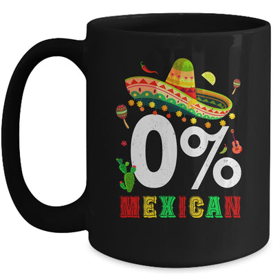 0% Mexican Cinco De Mayo Fiesta Sombrero Funny Mug | teecentury