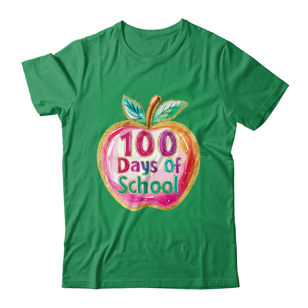 100 Day Of School Brushstroke Cute Teacher Life Shirt & Hoodie | teecentury