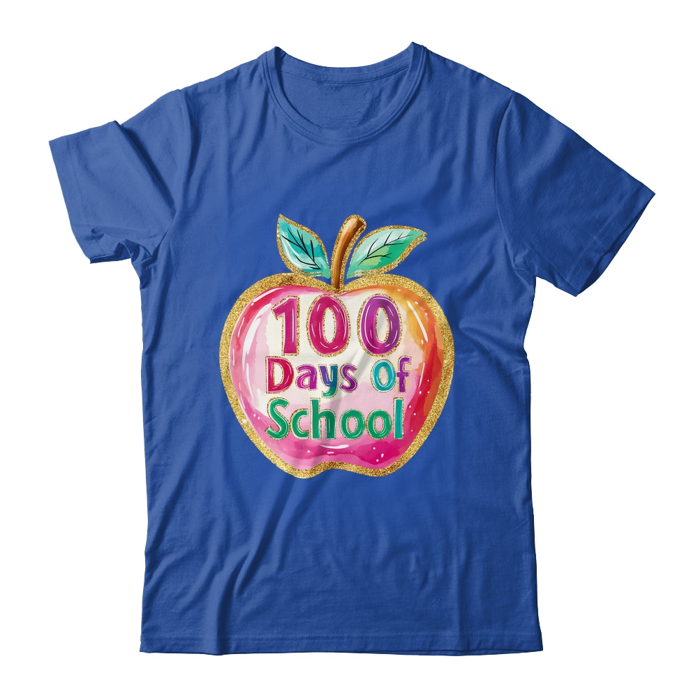 100 Day Of School Brushstroke Cute Teacher Life Shirt & Hoodie | teecentury