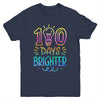 100 Days Brighter Student Happy 100th Day Of School Tie Dye Youth Shirt | teecentury