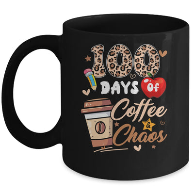 100 Days Of Coffee And Chaos 100 Days Student Teacher Mug | teecentury