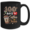 100 Days Of Coffee And Chaos 100 Days Student Teacher Mug | teecentury