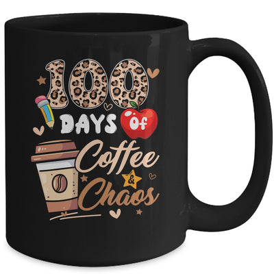 100 Days Of Coffee And Chaos 100 Days Student Teacher Mug | teecentury