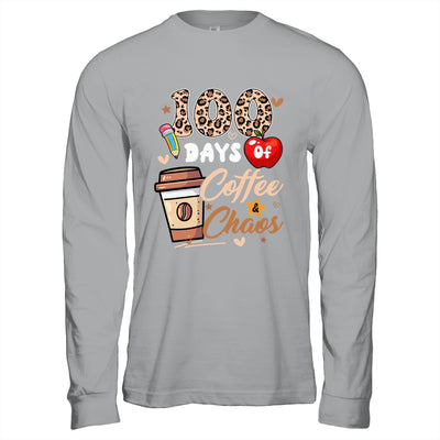 100 Days Of Coffee And Chaos 100 Days Student Teacher Shirt & Hoodie | teecentury