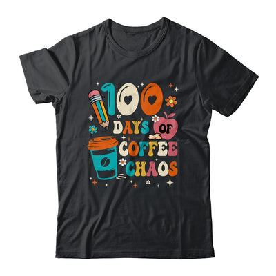 100 Days Of Coffee And Chaos 100th Day Of School Teacher Shirt & Hoodie | teecentury