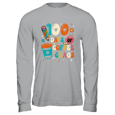 100 Days Of Coffee And Chaos 100th Day Of School Teacher Shirt & Hoodie | teecentury