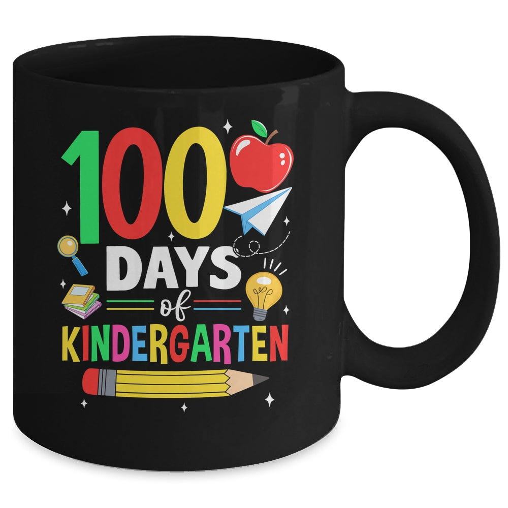 100 Days Of Kindergarten School 100th Days Of School Mug | teecentury
