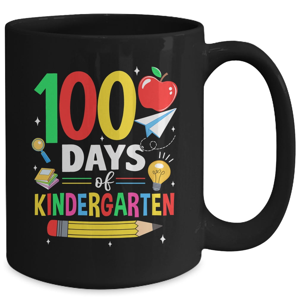 100 Days Of Kindergarten School 100th Days Of School Mug | teecentury