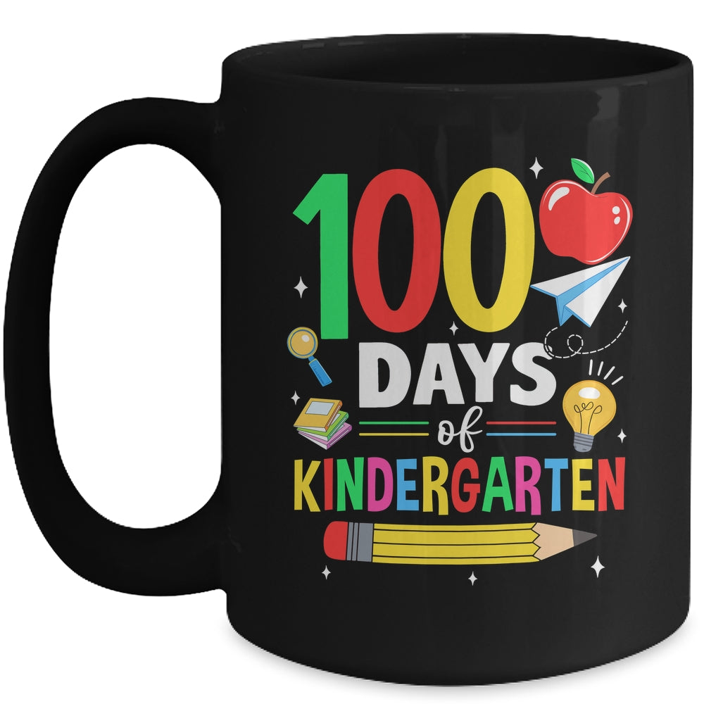 100 Days Of Kindergarten School 100th Days Of School Mug | teecentury