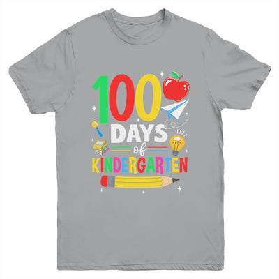 100 Days Of Kindergarten School 100th Days Of School Youth Shirt | teecentury