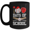 100 Days Of School Baseball 100Th Day Students Boys Kids Mug | teecentury