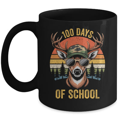100 Days Of School Deer Hunting Boy Camo Boy Girl Teacher Mug | teecentury