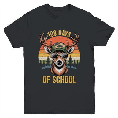 100 Days Of School Deer Hunting Boy Camo Boy Girl Teacher Youth Shirt | teecentury