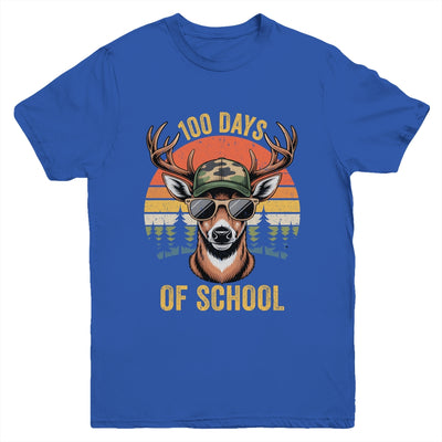 100 Days Of School Deer Hunting Boy Camo Boy Girl Teacher Youth Shirt | teecentury