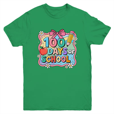 100 Days Of School Preppy 100th Day Of School Teacher Kids Youth Shirt | teecentury