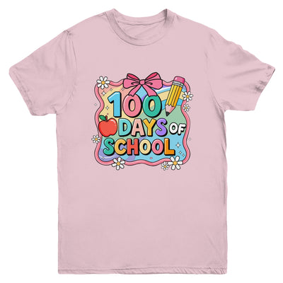 100 Days Of School Preppy 100th Day Of School Teacher Kids Youth Shirt | teecentury