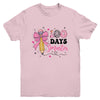 100 Days Smarter 100th Day Of School Girls Kids Coquette Bow Youth Shirt | teecentury