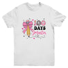 100 Days Smarter 100th Day Of School Girls Kids Coquette Bow Youth Shirt | teecentury
