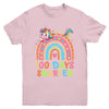 100 Days Smarter Kids Girls Unicorn 100th Day Of School Youth Shirt | teecentury