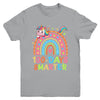 100 Days Smarter Kids Girls Unicorn 100th Day Of School Youth Shirt | teecentury