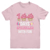 100 Days Sprinkled With Fun Cupcake 100th Day Of School Girl Youth Shirt | teecentury