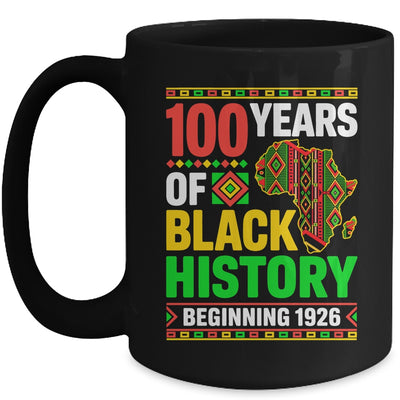 100 Years Black History Beginning 1926 Centennial Africa Mug | teecentury