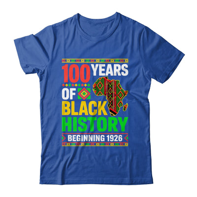 100 Years Black History Beginning 1926 Centennial Africa Shirt & Hoodie | teecentury