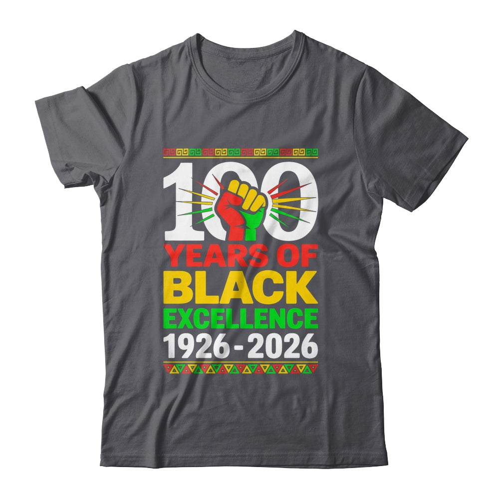 100 Years Of Black Excellence Centennial Black History Month Shirt & Hoodie | teecentury