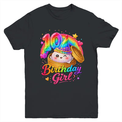 10Th Birthday Girl Dumpling Kawaii Pastel Anime 10 Years Old Youth Shirt | teecentury