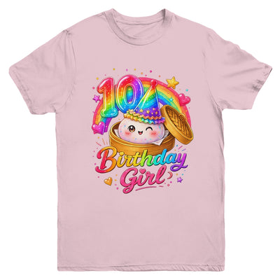 10Th Birthday Girl Dumpling Kawaii Pastel Anime 10 Years Old Youth Shirt | teecentury