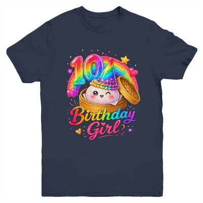 10Th Birthday Girl Dumpling Kawaii Pastel Anime 10 Years Old Youth Shirt | teecentury