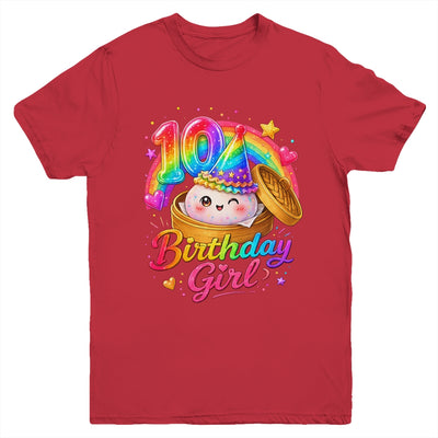 10Th Birthday Girl Dumpling Kawaii Pastel Anime 10 Years Old Youth Shirt | teecentury