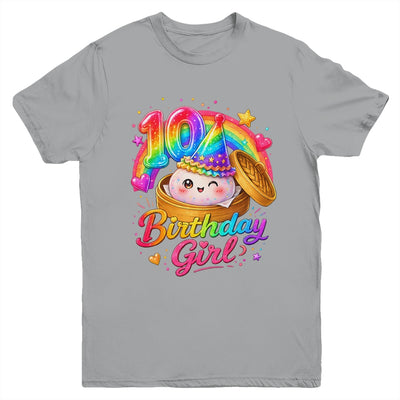 10Th Birthday Girl Dumpling Kawaii Pastel Anime 10 Years Old Youth Shirt | teecentury