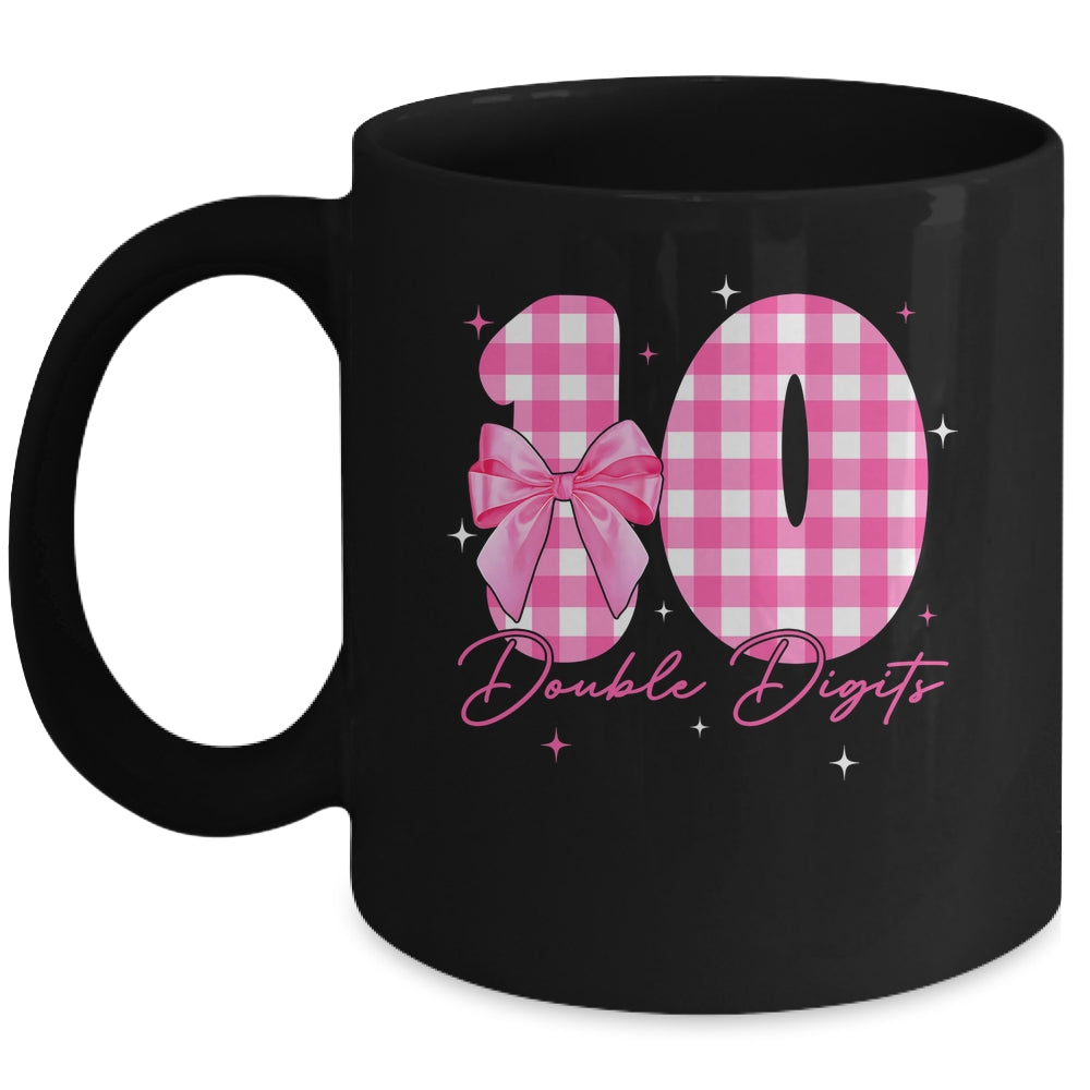 10 Double Digits 10th Birthday Girl Coquette 10 Year Old Mug | teecentury