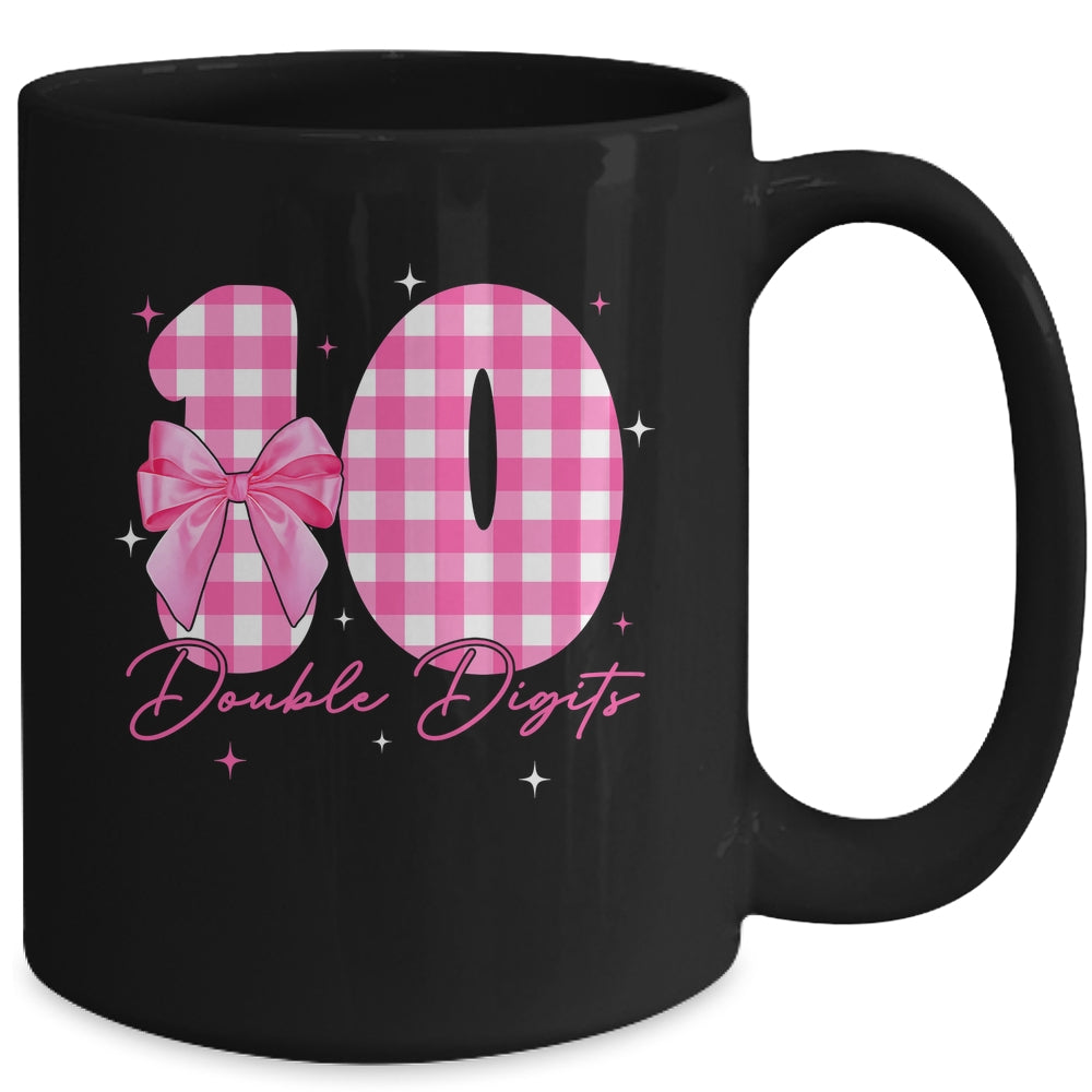 10 Double Digits 10th Birthday Girl Coquette 10 Year Old Mug | teecentury