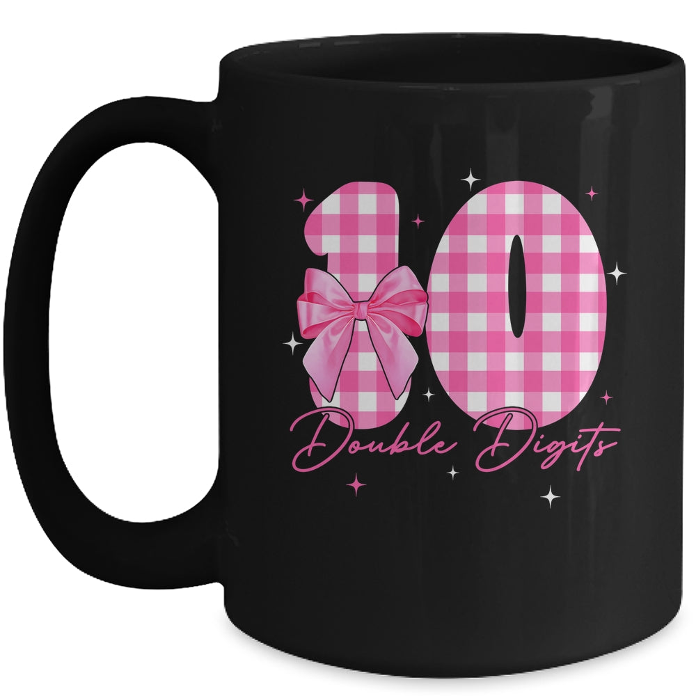 10 Double Digits 10th Birthday Girl Coquette 10 Year Old Mug | teecentury