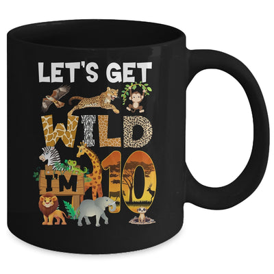 10 Year Old Zoo Birthday Safari Jungle Animal 10th Bday Mug | teecentury